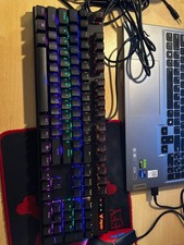 NUOVA RGB Rapoo V500PRO V500 Tastiera da gioco meccanica nera US