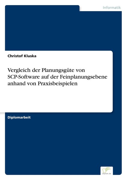 Christof Kluska | Vergleich Der PlanungsgüTe Von Scp-Software Auf Der...-image