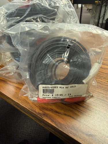 2 RCA Male to Male Cable 6ft, 50ft