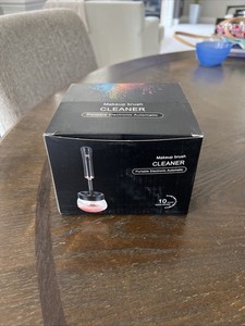 Make Up Brush Cleaner Portable Electronic Black Automatic
