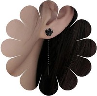 Boho Blumen OhrhäNger Kette Damen Schmuck Elegant