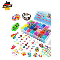 Inscraft Loom BäNder Set 28 Farben 600 Clips 52 ABC Perlen