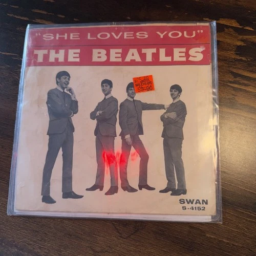 Beatles Swan 4152 She Loves You Picture Sleeve 7" Vinyl 45 I'll Get You 1st Pres