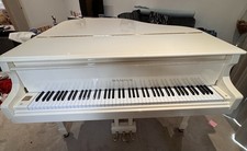 Samick White Baby Grand Piano With Stool