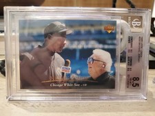 1995 Upper Deck #200 Michael Jordan with Harry Caray BGS 8.5 Gem Mint