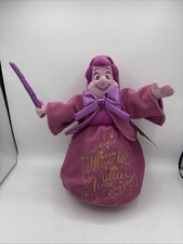 Disney Cinderella Fairy Godmother Wisdom Series Pink 13" Plush Limited Release