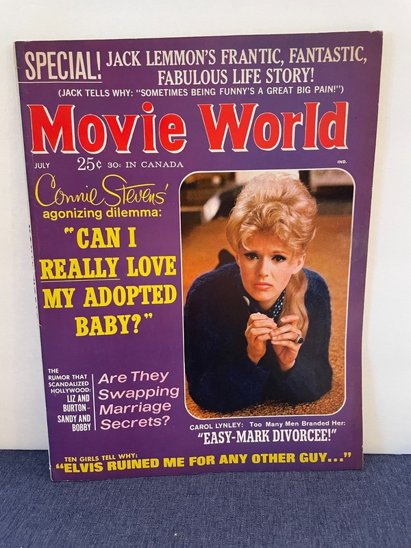 1965 July Movie World Magazine Cover: Connie Stevens