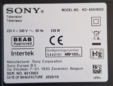   Ersatzteile für Sony KD-56XH9005 Fernseher