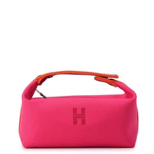 HERMES Brid a Black Size PM Canvas Hibiscus