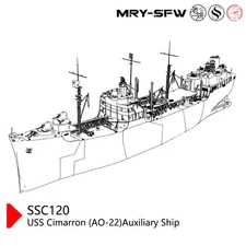 SSC700120S 1/700 Military Model USS Cimarron (AO-22) Auxiliary Ship FULL HULL