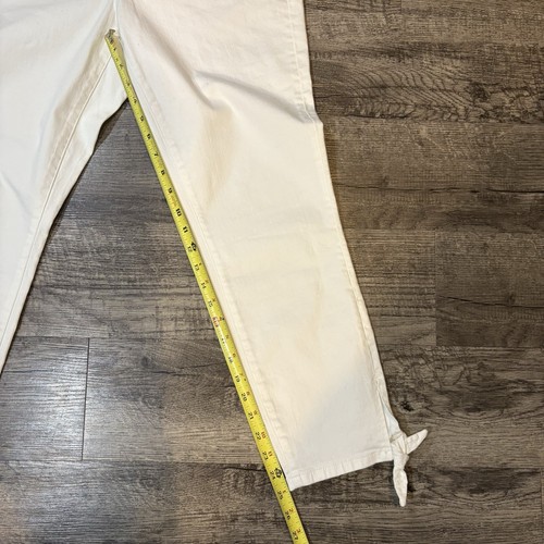 ANN TAYLOR Jeans Women’s 10 White Skinny Crop Mid Rise Curvy Fit NWT - Picture 5 of 10