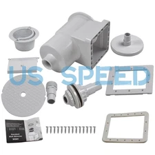 Swimming Pool Skimmer Above Ground Complete Set Universal Fit Thru Wall Kit