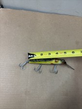 Vintage Wood Pikie Fishing Lure Frog Color