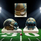 Bryce Young Signed Mini Carolina Panthers Camo Helmet Fanatics COA