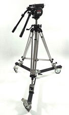 Manfrotto by Bogen 3046 Tripod Kit w/ 3066 Fluid Head, 3067 Dolly  Dual Handles