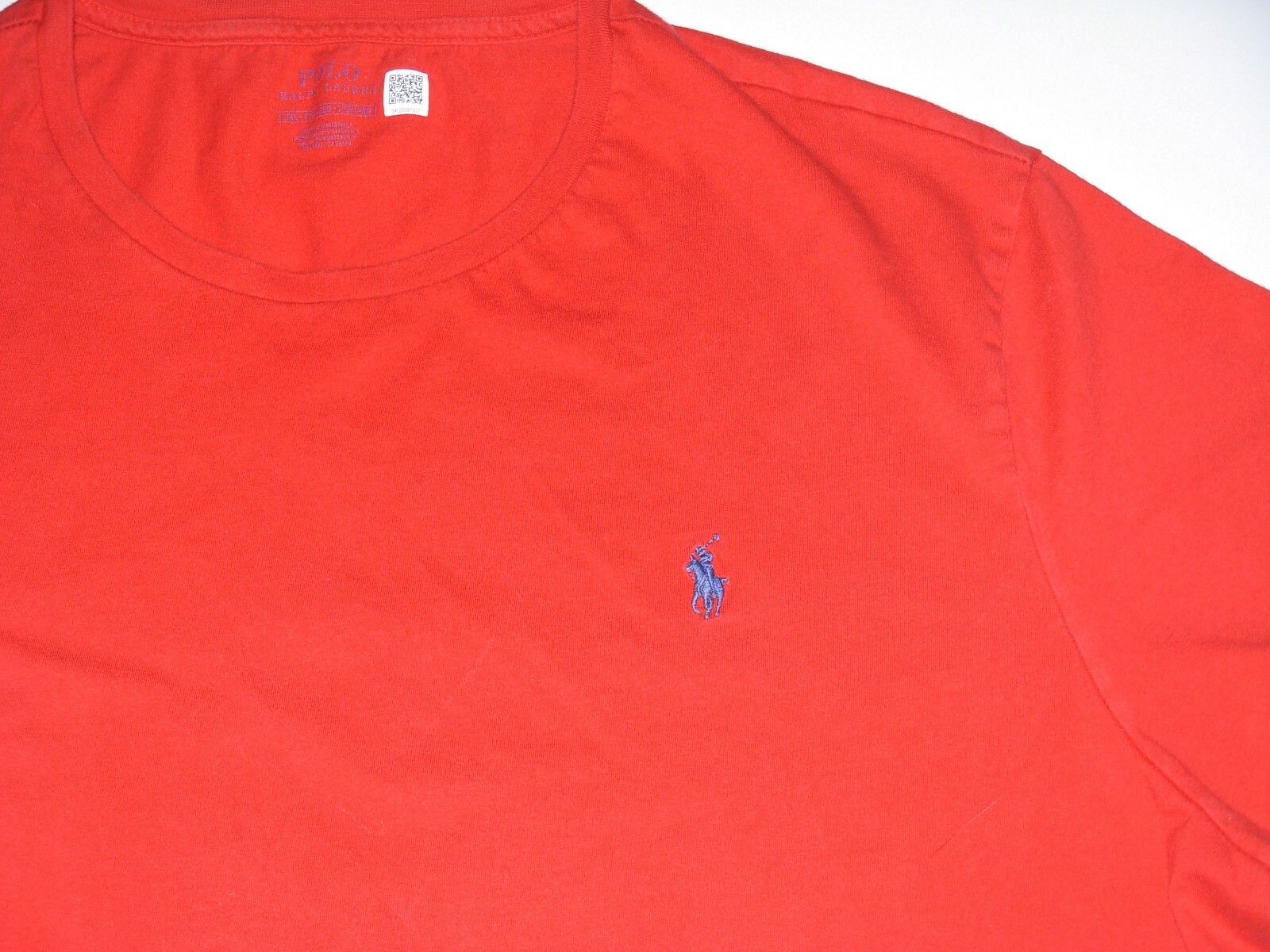 Polo Ralph Lauren T Shirt Uomo XXL Pony e Cavaliere Rosso Manica Corta