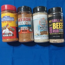 4 Pack Combo Spice and/or  Rub for Chicken Beef Pork