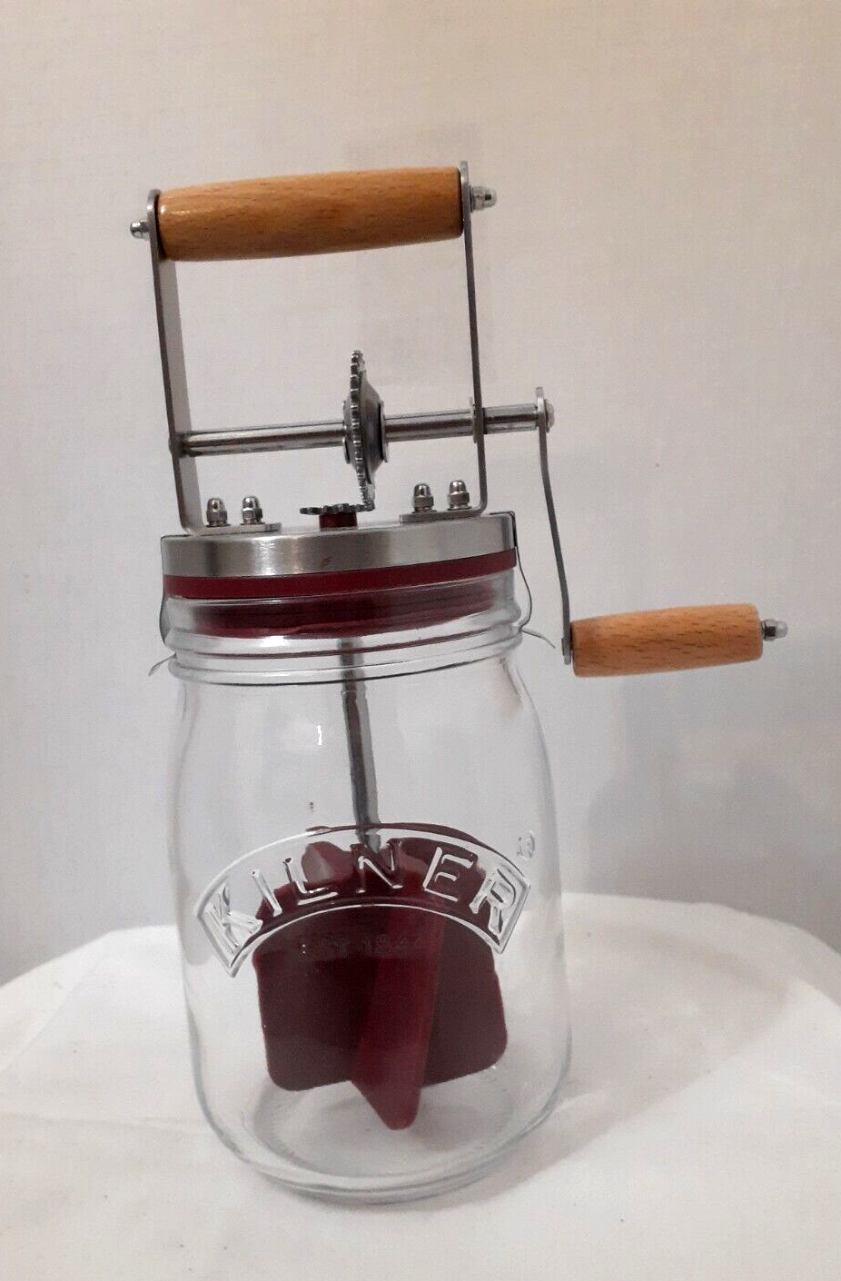 Kilner Manual Homemade Butter Churner Glass Jar Kitchen Tool eBay