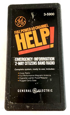 VINTAGE GE HELP FULL POWER 40 CHANNEL 2 WAY BAND RADIO IN CASE NEW TO 12