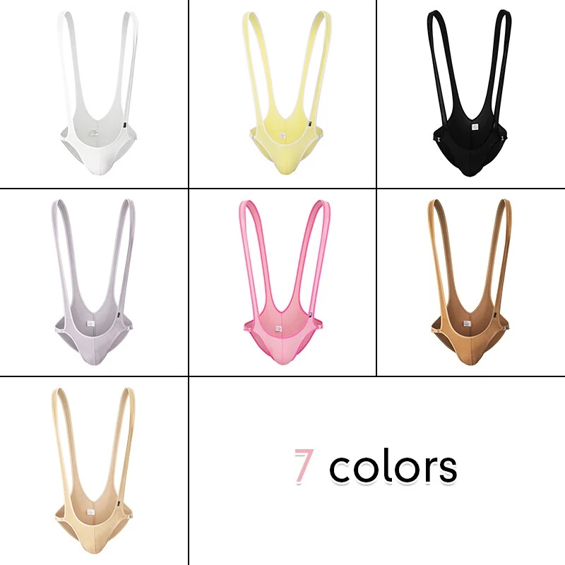 Men's Sexy Leotard Underwear Brief Wrestling Singlet Thongs Jumpsuits Bodysuit - Image 2 of 4