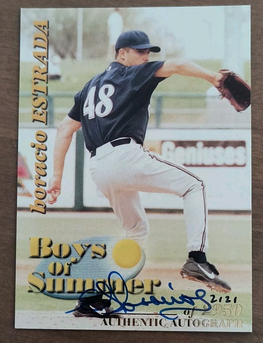 2001 Royal Rookies Throwbacks Boys of Summer Horacio Estrada #BOS#5 Auto /2950