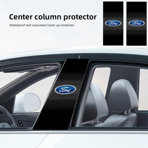 Car Window Center Pillar Sticker Trim B-pillar Cover Decals for Ford Accessories - Picture 3 of 9