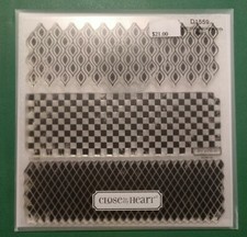 Close To My Heart CTMH My Acrylix Geometric Backgrounds D1559 New Stamp Set