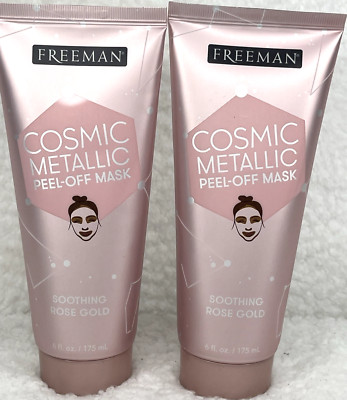 Freeman Cosmic Metallic Peel-Off Mask Soothing Rose Gold 2-Pk 6 oz. Each