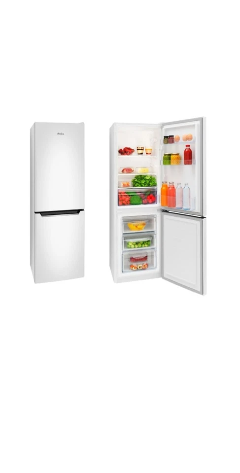 kühl - gefrierkombination 144 hoch , 47,4 breit , 49,5 tief , in weiß