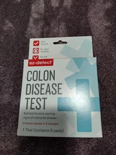 Lot of 2 Ez Detect Colon Disease Self Test Kit For Colorectal 1 Test, 5 Pads New