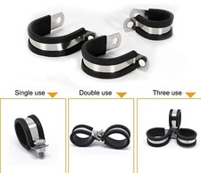 Rubber Lined P Clips Hose Pipe Clamp Cable Mo...