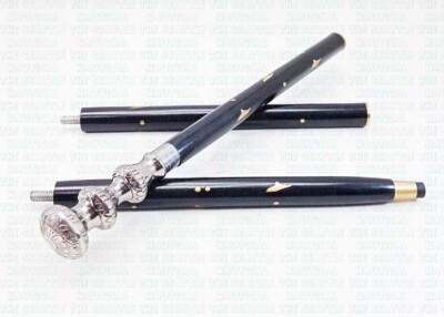 New Solid Antique Solid Brass Handle Wooden Walking Stick Cane Vintage Designer