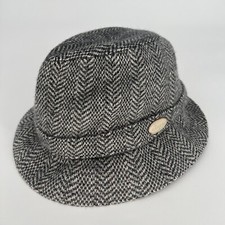 KANGOL Heritage Collection Wool Herringbone Gaffer Trilby Plaid Hat Sz Medium
