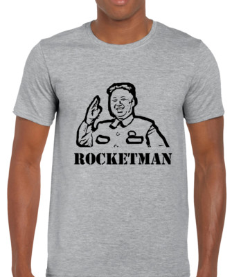 ROCKET MAN HERREN T-SHIRT TEE LUSTIG WITZ KOREA DESIGN DIKTATOR MODE