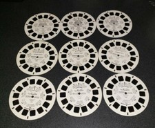 LOT 16 VIEWMASTER STEREO REELS SESAME STREET DISNEY ALADDIN JURASSIC PARK