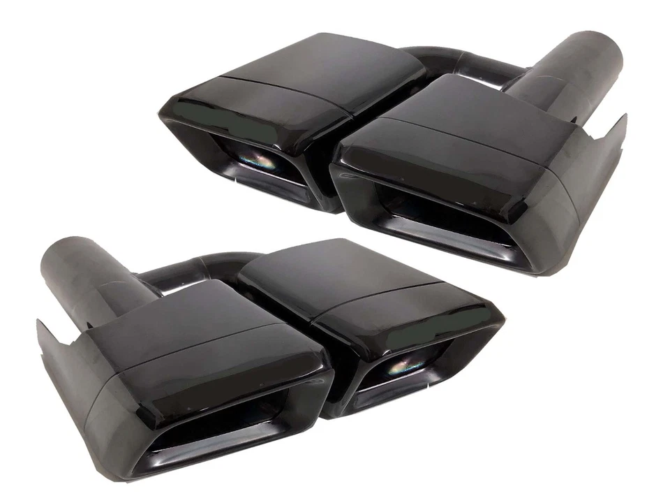 CLS63 Tips CLS 黑色消声器双排气标志烟斗高 W218 W219 06-17 全新 — 第 3/4 张图片