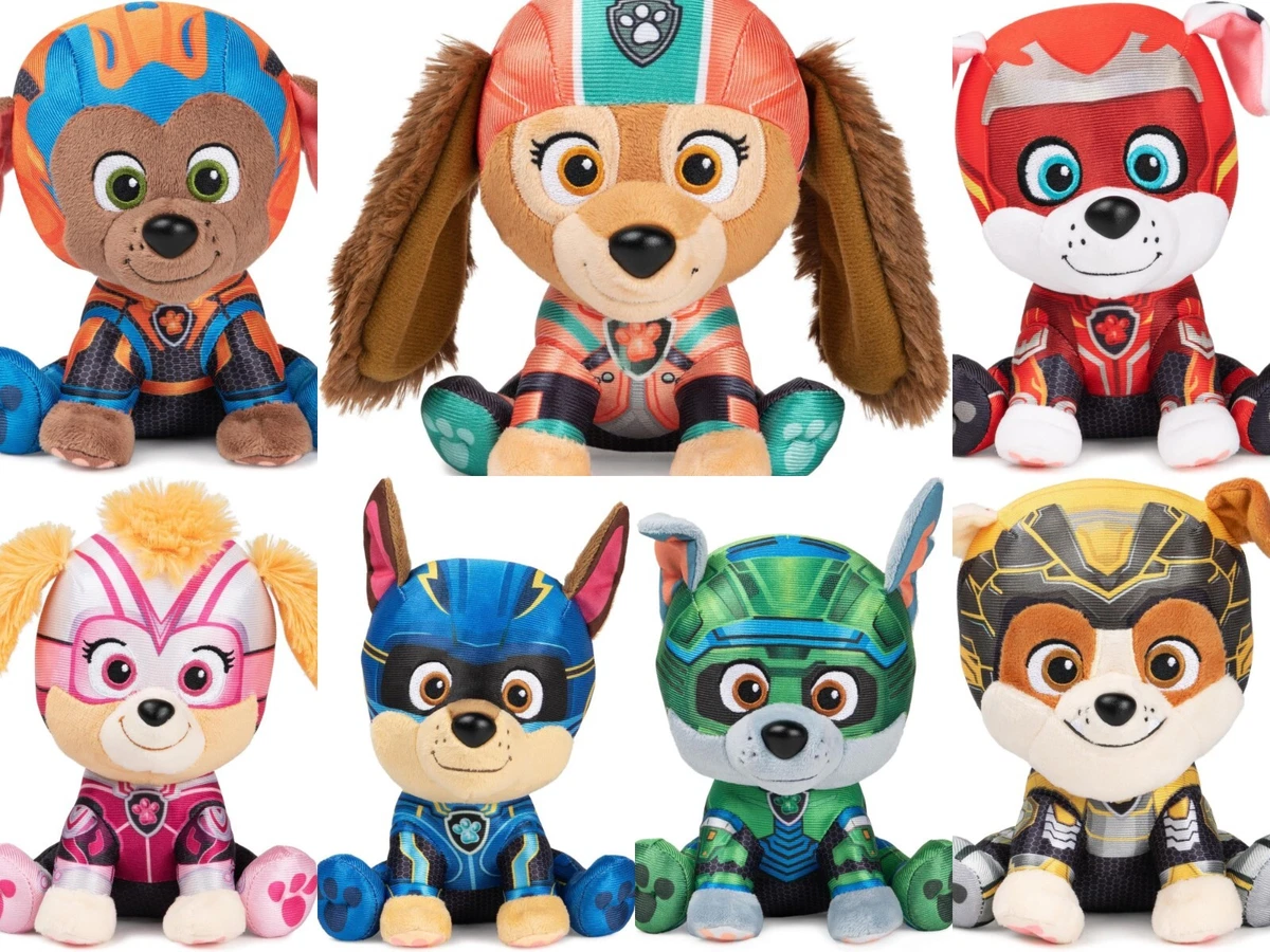 Peluches Paw Patrol X4 Zuma Rocky Skye Chase Patrulla Canina