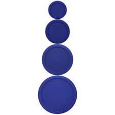 Pyrex Cadet Blue Bundle in 7202-PC, 7200-PC, 7201-PC, 7402-PC Lids