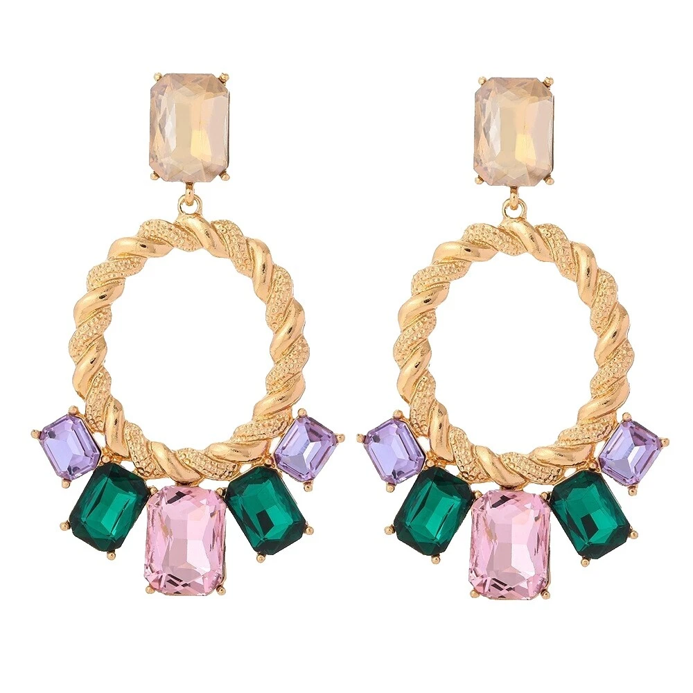 Pendientes de Moda de amor de vidrio