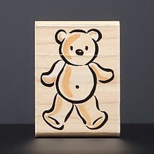 Rubber Stampede Baby Bear Rubber Stamp A2273D Stuffed Teddy Kids Baby Nursery