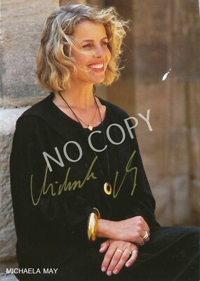 100% Original Autogramm Autograph Karte handsigniert Michaela May J1.39