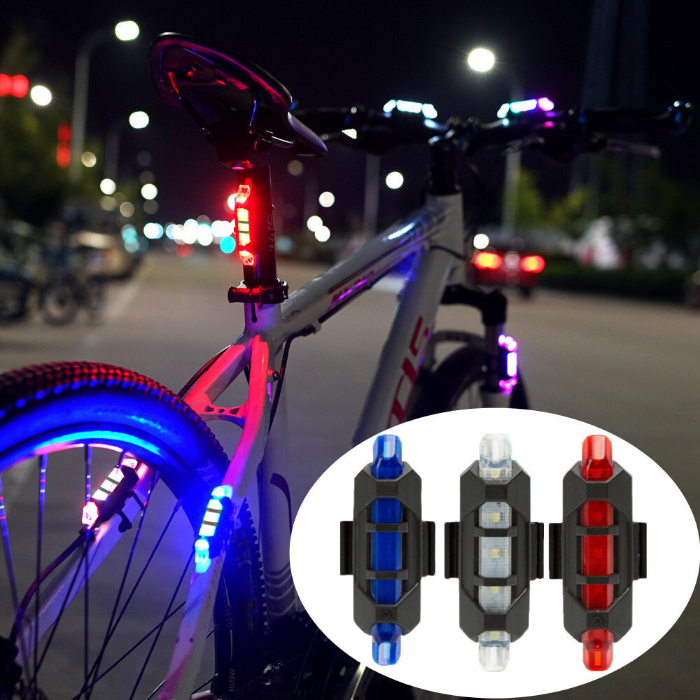2-Pack LED Scooter Bike Taillights for Night Safety