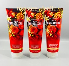 Bath  Body Works Wild Madagascar Vanilla Ultimate Hydration Body Cream Set of 3