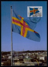 FINNLAND-ALAND MK 1984 FLAGGE FAHNE MAXIMUMKARTE CARTE MAXIMUM CARD MC CM m5738