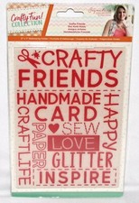 Crafters Companion Crafty Friends Embossing Folder Crafty Fun Collection New HTF