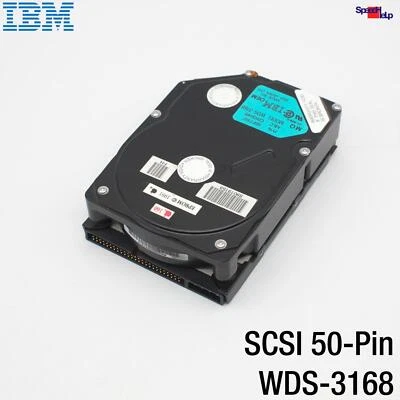 IBM WDS-3168 160MB OEM SCSI 50-PIN POL HDD FESTPLATTE 95F7197 HARD DISK RETRO - Bild 1 von 3