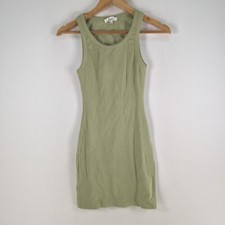Dazie womens bodycon mini dress size 10 khaki green stretch cotton 100342
