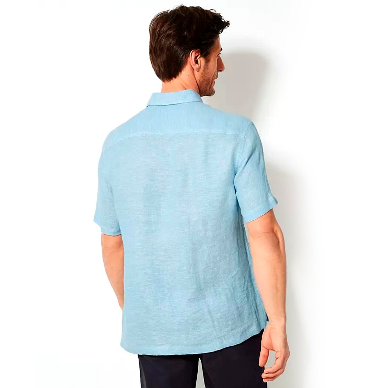 Men's Shirts Blue Harbour Pure Linen Relaxed Fit Shirt Top Shirt Men's