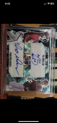 4/5 YU-MIN LIN/IVAN MELENDEZ 2023 Leaf Metal Dual Autograph Crystal Water! 4/5