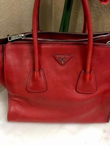 prada milano red bag